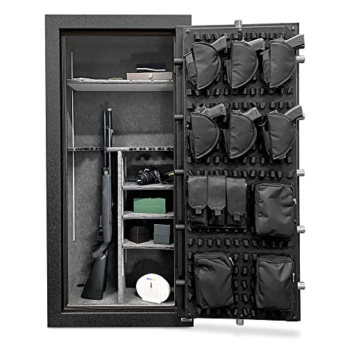 Stealth UL28 Gun Safe 28 Long Gun Capacity with Handgun Storage, 1 Hour Fire Protection, UL RSC Rating Black