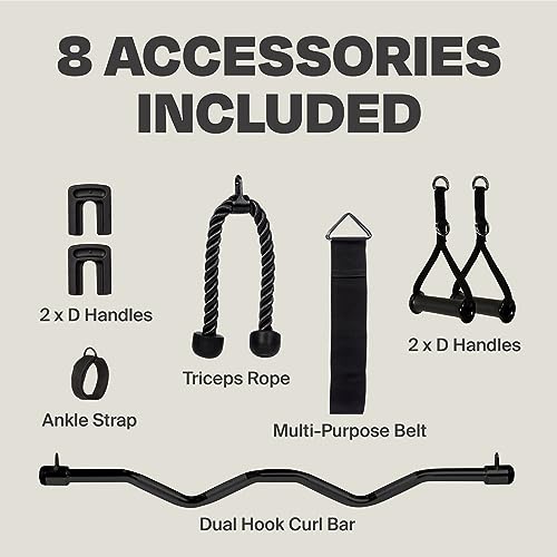 CENTR 3 Home Gym Functional Trainer with Selectorized Smith Bar Matte Black