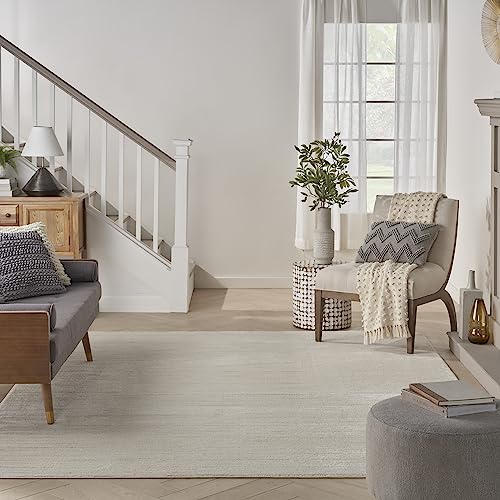 Nourison Andes Scandinavian Area Rug 7'10" x 9'10" Ivory Grey