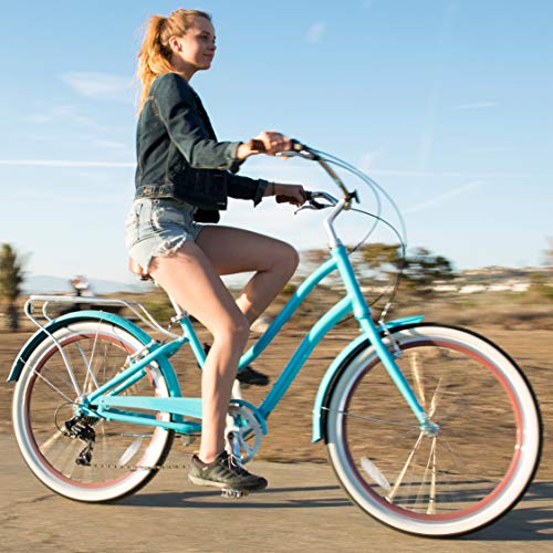sixthreezero EVRYjourney Steel Women's Step-Through Touring Hybrid Bike Teal