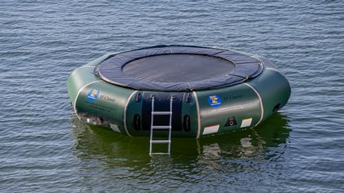 Island Hopper 15' Classic Water Trampoline Natural Green