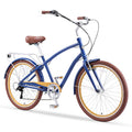 sixthreezero EVRYjourney Men's Bike Denim Honey w/ Brown Seat/Grips