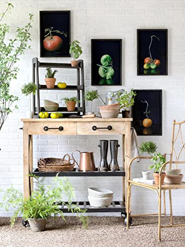 Park Hill Collection Garden Potting Cart Natural