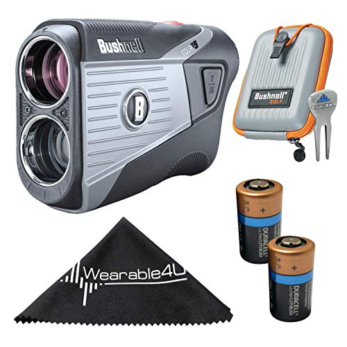 Wearable4U Bushnell Tour V5 Patriot Pack Laser Golf Rangefinder +Extra Battery