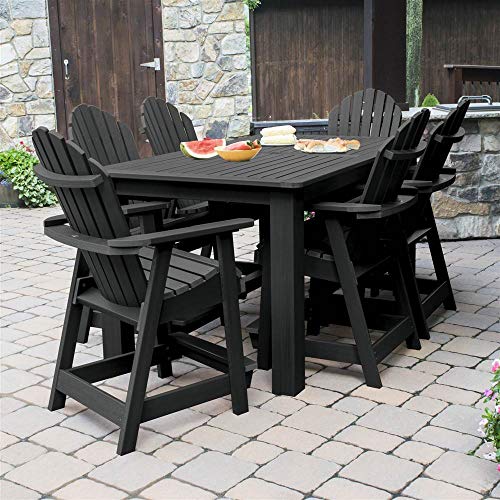 Highwood Hamilton 7pc Counter Height Dining Set 72" x 42" Black
