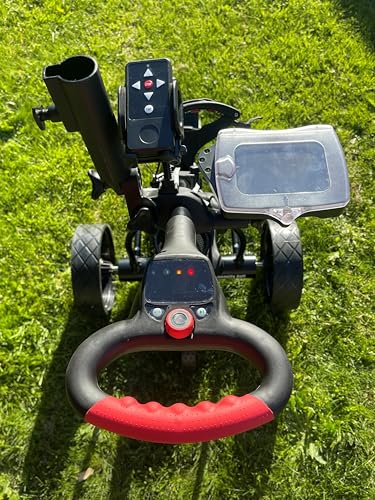 Insanity Golf Electric Golf Trolley with Remote and Seat Black and Yellow