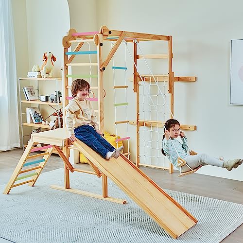 Avenlur Grove 8-in-1 Indoor Jungle Gym Colored Bars