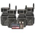 Stealth Cam Revolver 36MP Cellular Trail Camera 4-Pack with 32GB Memory Cards