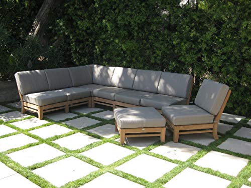 WholesaleTeak Custom Made Outdoor Cushions for Ramled Sectional Sofa Set Multi-color