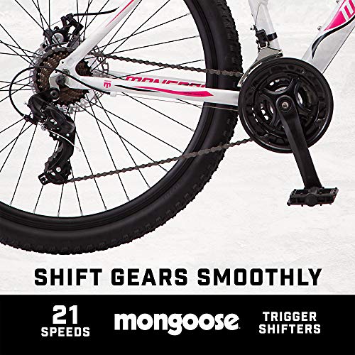 Mongoose Switchback Trail Adult Mountain Bike White