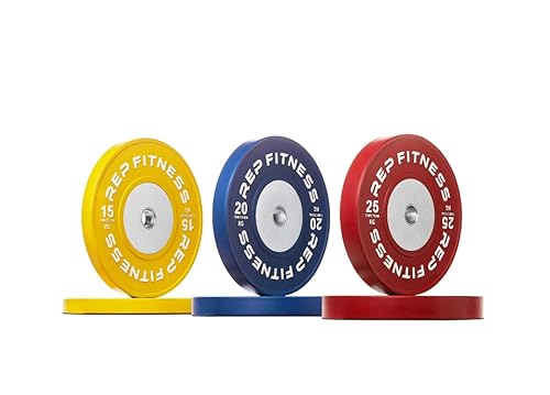 REP Competition Bumper Plates 120kg Set Yellow/Blue/Red