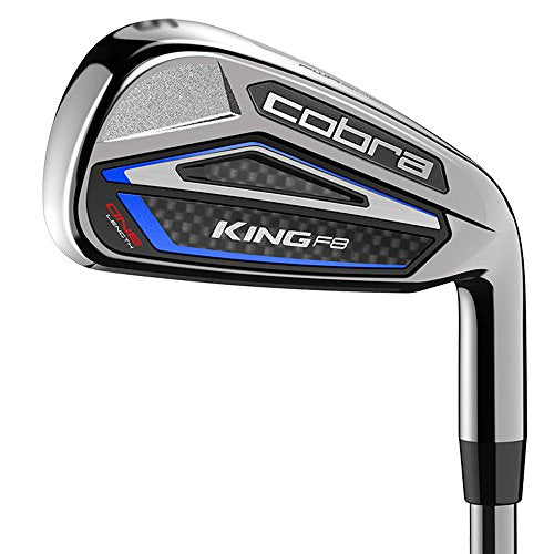 Cobra Men's 5-GW 2018 King Graphite F8 One Length Iron Set Red/Blue
