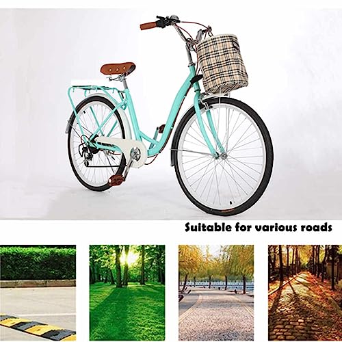 ShangWen Women Beach Cruiser Bike 7-Speed Hybrid Bicycle GN