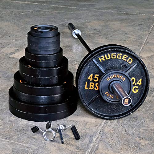 Rugged Strength & Fitness Power Rack with Lat Attachment Black