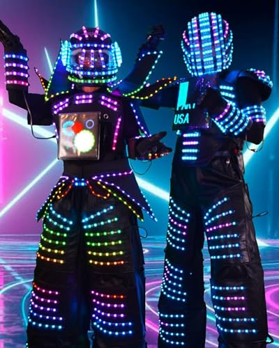 Earthradius Pixels RGB Luminous LED Robot Suit Multicolored (Medium)