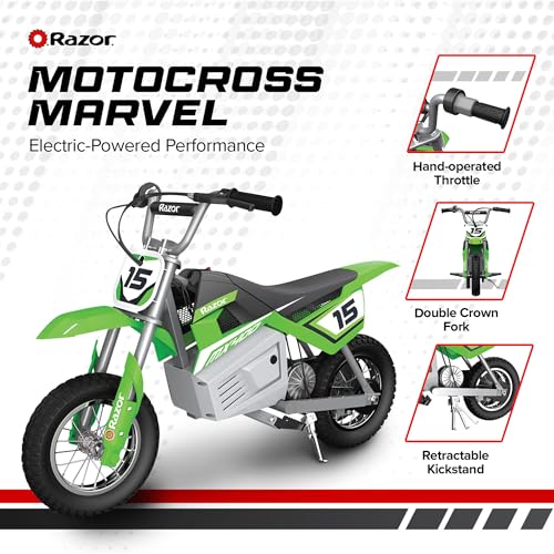 Razor MX400 Dirt Rocket Electric Motocross Motorcycle Green