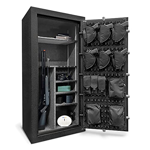 Stealth UL28 Gun Safe 28 Long Gun Capacity with Handgun Storage, 1 Hour Fire Protection, UL RSC Rating Black