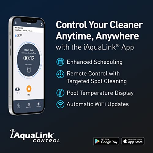Polaris VRX iQ+ Smart Robotic Pool Cleaner with iAquaLink Control White