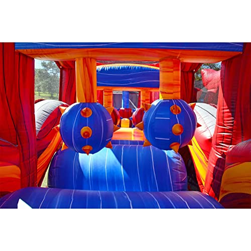 JumpOrange Shadow Obstacle Course Bounce House Inflatable with Blower Piece 6