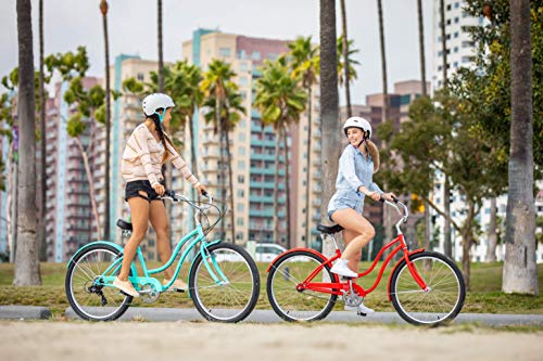Schwinn Huron Adult Beach Cruiser Bike 26-Inch Red