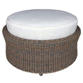 Padma's Plantation Outdoor Barbados Ottoman Kubu Grey