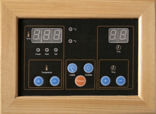 Blue Wave 3-Person Corner Carbon Infrared Sauna