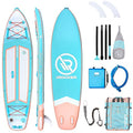 iROCKER All-Around Inflatable Stand Up Paddle Board Ultra Series Aqua/Peach