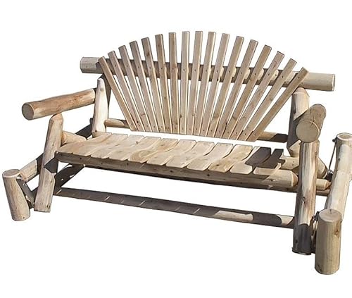 Furniture Barn USA White Cedar Log 5' Glider White