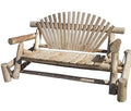 Furniture Barn USA White Cedar Log 5' Glider White