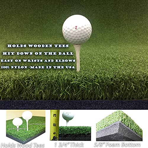 PREMIUM PRO TURF Commercial Golf Practice Mat 5'x5' Ultra Heavy Duty