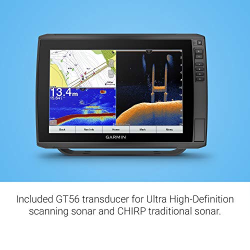 Garmin ECHOMAP Ultra 122sv Chartplotter/Sonar Combo with GT56UHD-TM Transducer 12" Black