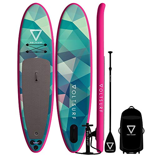 VoltSurf 11' All-Around iSUP Inflatable Paddle Board Kit Pink