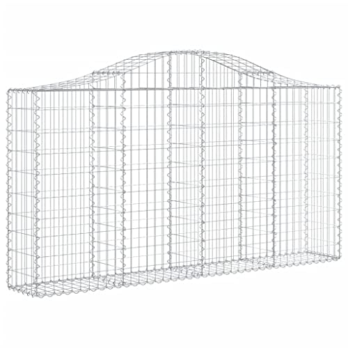 Arched Gabion Baskets 4 pcs Galvanized Iron White Black Other