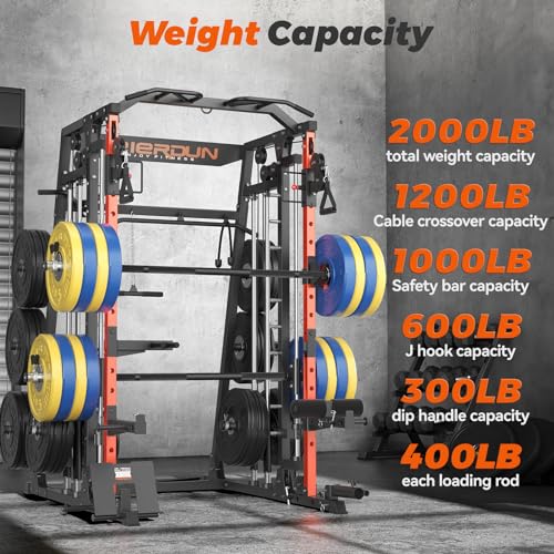 FEIERDUN Smith Machine FOR01 Home Gym Power Cage Orange