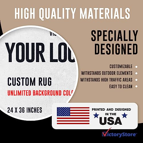 VictoryStore Custom Doormat 24x36 Inches Full Color Print Customizable