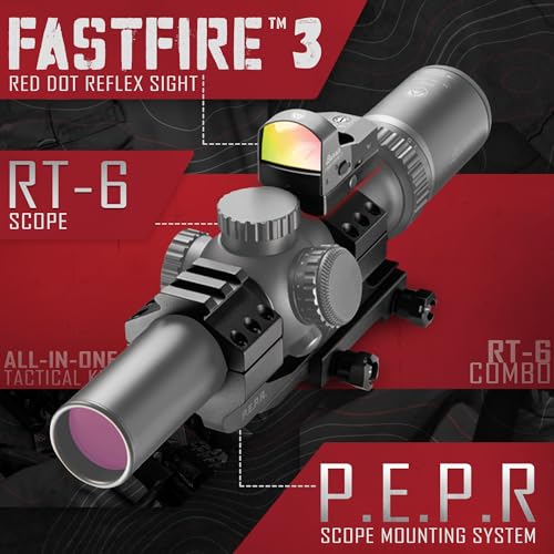 Burris Optics RT-6 Riflescope 1-6x24mm Kit with Fastfire and PEPR Mount Black