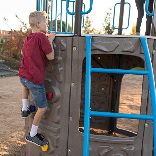 Lifetime Adventure Tower Playset Swing Set Blue
