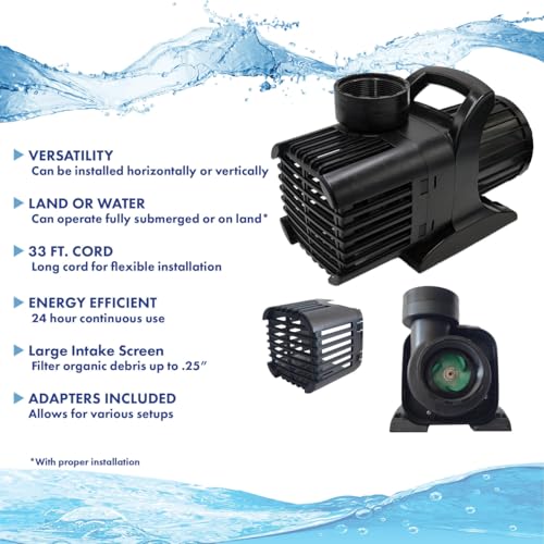 HALF OFF PONDS Savio Signature Ultimate Water Garden and Koi Pond Kit with UVinex Filter, Aeration System, and Liner Black