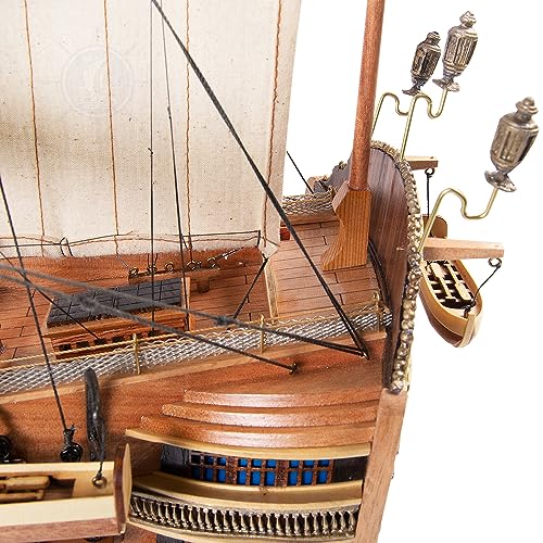 Old Modern Handicrafts Exclusive Edition HMS Victory Collectible Natural Wood