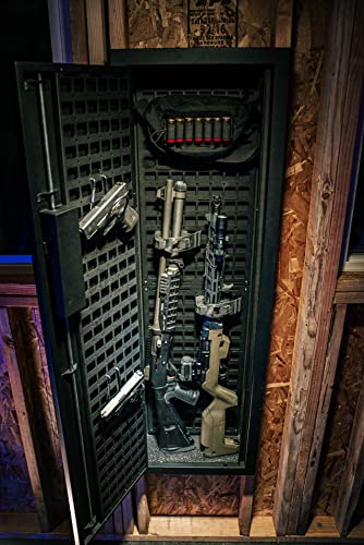 V-Line Tactical Closet Vault Flat Black In-Wall Gun Safe