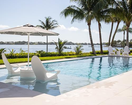 REZVANI FURNITURE STUDIO Tenjam Woosah Adirondack Chair Set for Pool Tanning Ledge - Made to Order