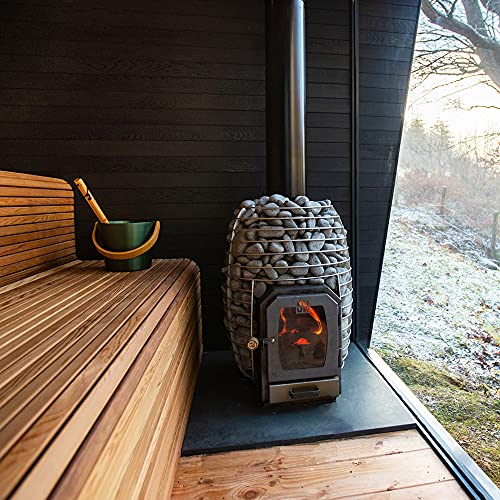 HUUM Hive Wood 17 kW Sauna Stove with Olivine Stones - 286 lbs