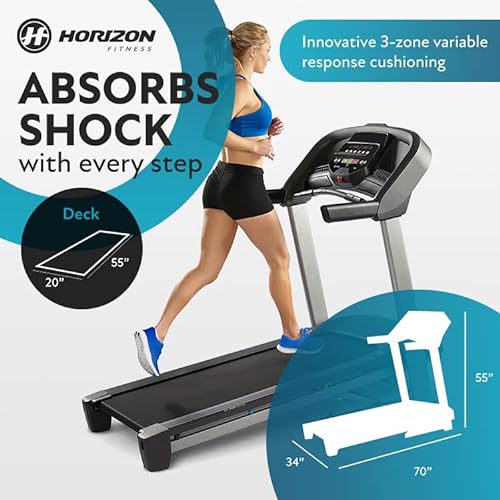 Horizon Fitness T101 Foldable Treadmill Black