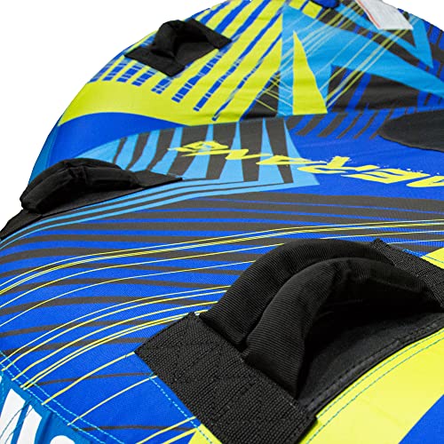 White Knuckle The Boomerang - 3 Rider Inflatable Towable Tube Blue / Yellow