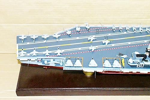 Squadron Nostalgia LLC USS Saratoga CV-60 Aircraft Carrier Scale Model Mahogany Multi-Colored