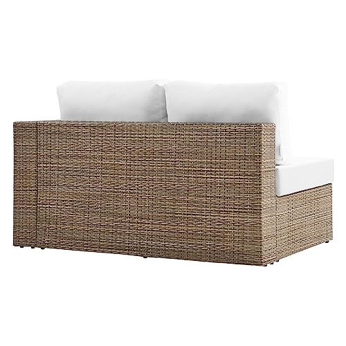 Modway Convene Love Seat Cappuccino White