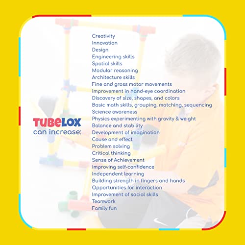 Tubelox Deluxe Building Toys Set 220 Pieces Multicolor