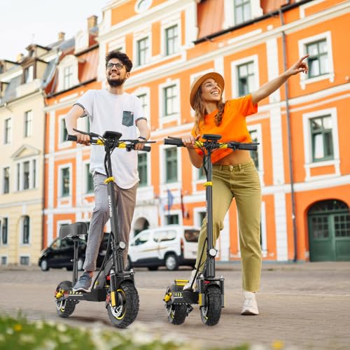 iENYRID Electric Scooter 800W Off-Road 10-Inch Tires, 30 Miles Range Black