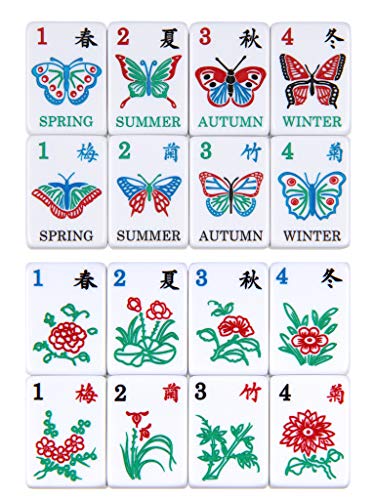 Linda Li American Mahjong Set Artisan Collection Butterfly Series Black Poppy Bag