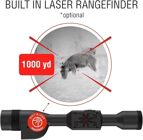 Certified Brands ATN Thor 5 LRF 320 Smart HD Thermal Scope with Laser Rangefinder and Video Recording